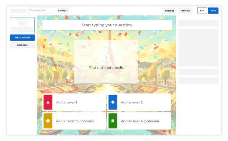kahoot creator screenshot