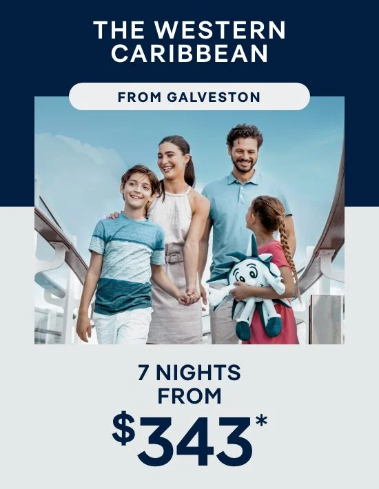 The Western Caribbean From Galveston – 7 Nights – Click to View Cruises & Book Now