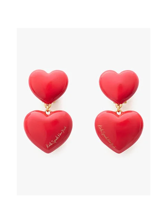Heart You Double Drop Earrings