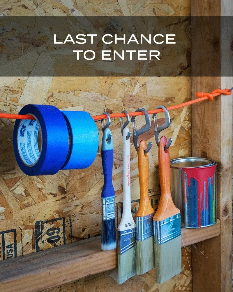 Last chance to enter $300 Garage Organization Giveaway