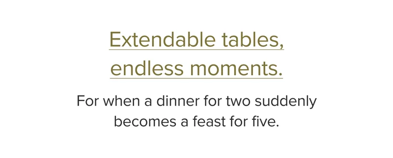 For when a dinner for two suddenly becomes a feast for five.