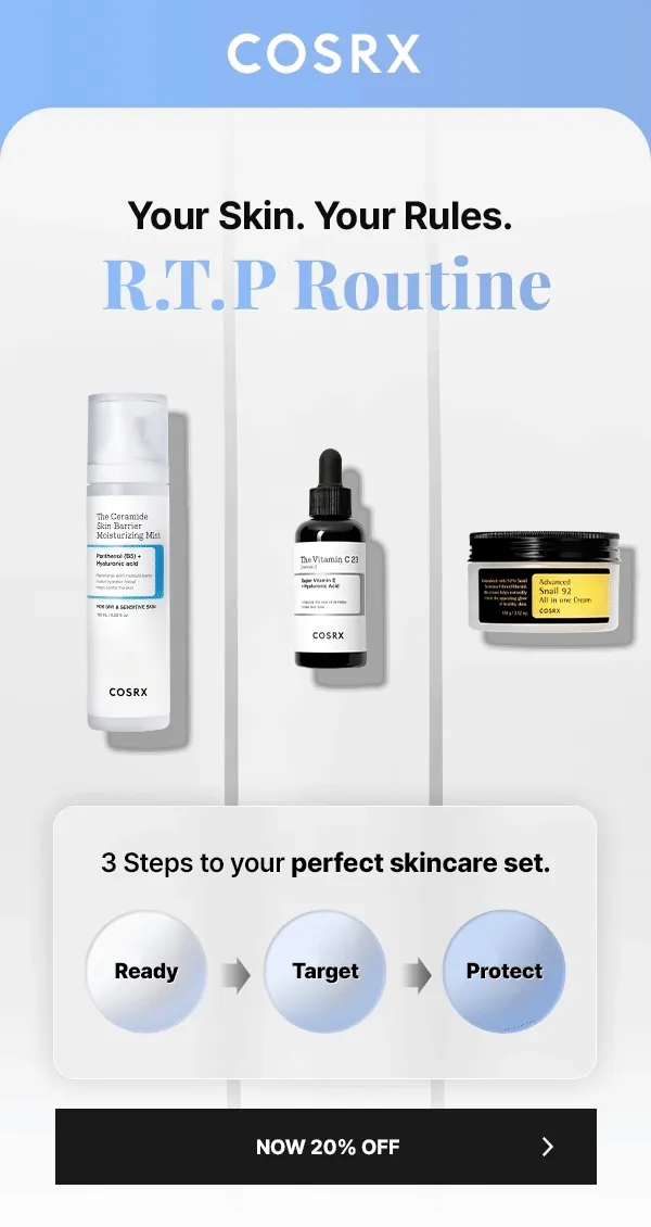 Your SKin. Your Rules. R.T.P Routine