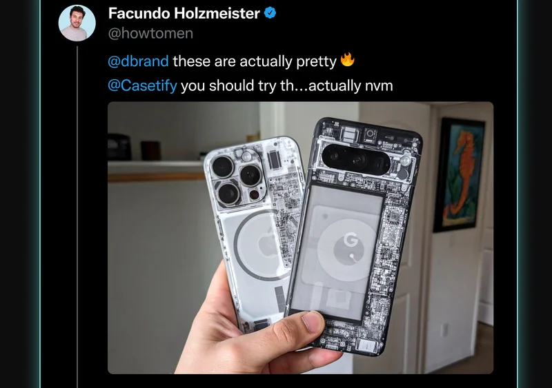 Facundo Holzmeister on Twitter: "dbrand, these are actually pretty fire. Casetify, you should try th... actually nvm."