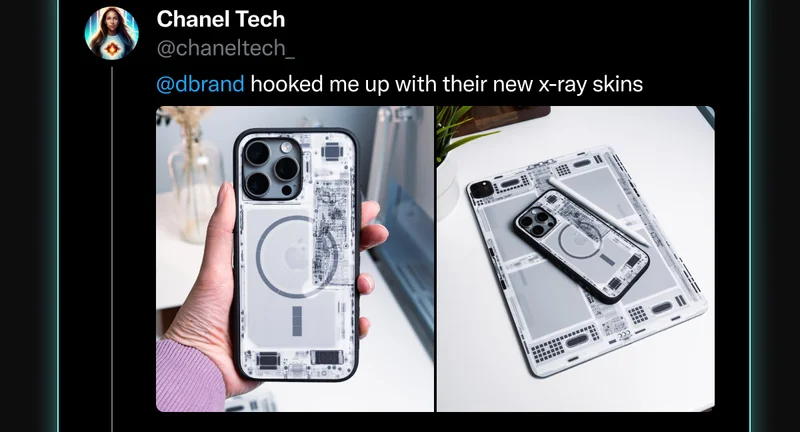 Chanel Tech on Twitter: "dbrand hooked me up with their new X-Ray skins."