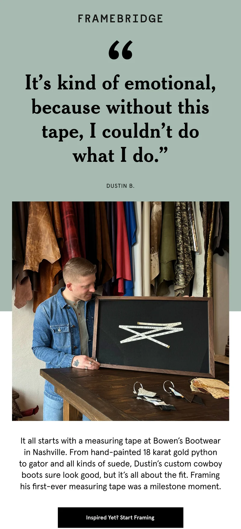 Inspired Yet? Start Framing
