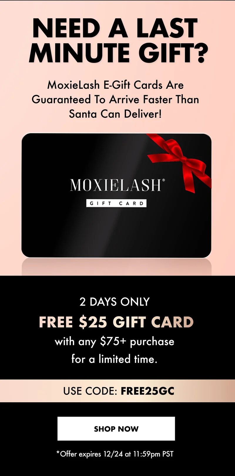 Need a last minute gift? Use code: free25gc