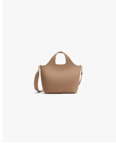 Small System Zipper Tote Cappuccino