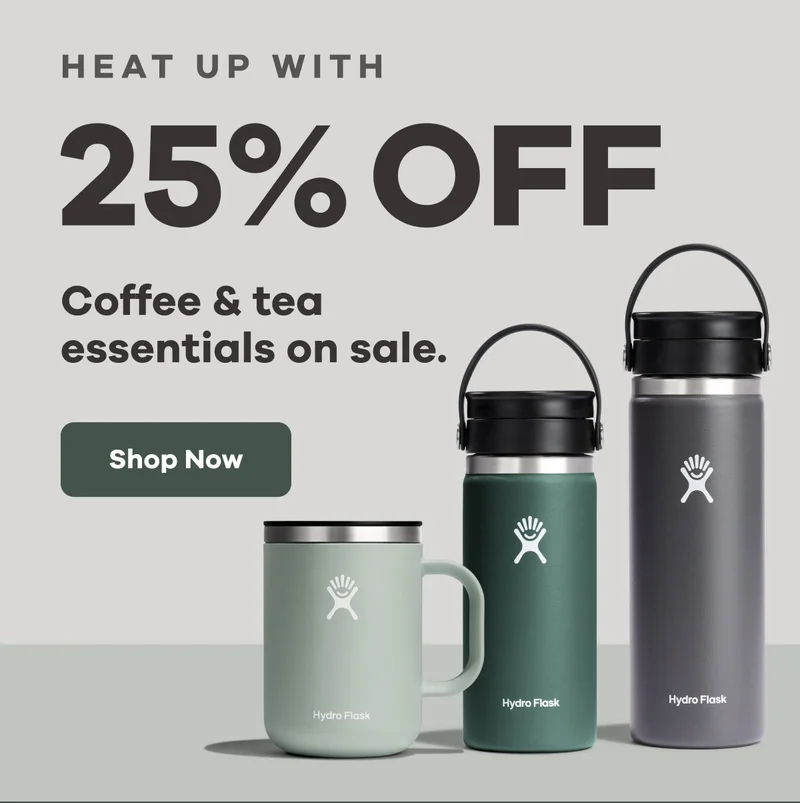 HEAT UP WITH 25% OFF Coffee & tea essentials on sale. | Shop Now
