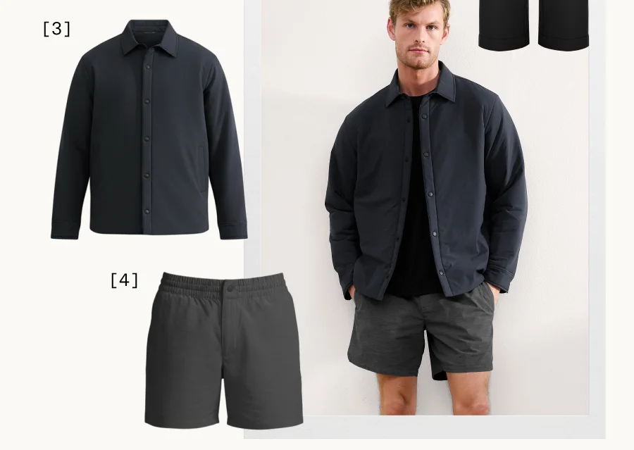 In Flight Insulated Men's Shirt Jacket in Nocturnal Navy