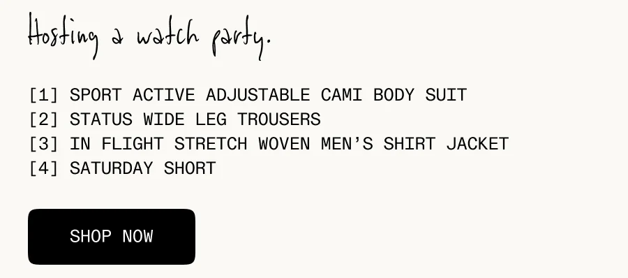 Hosting a watch party.