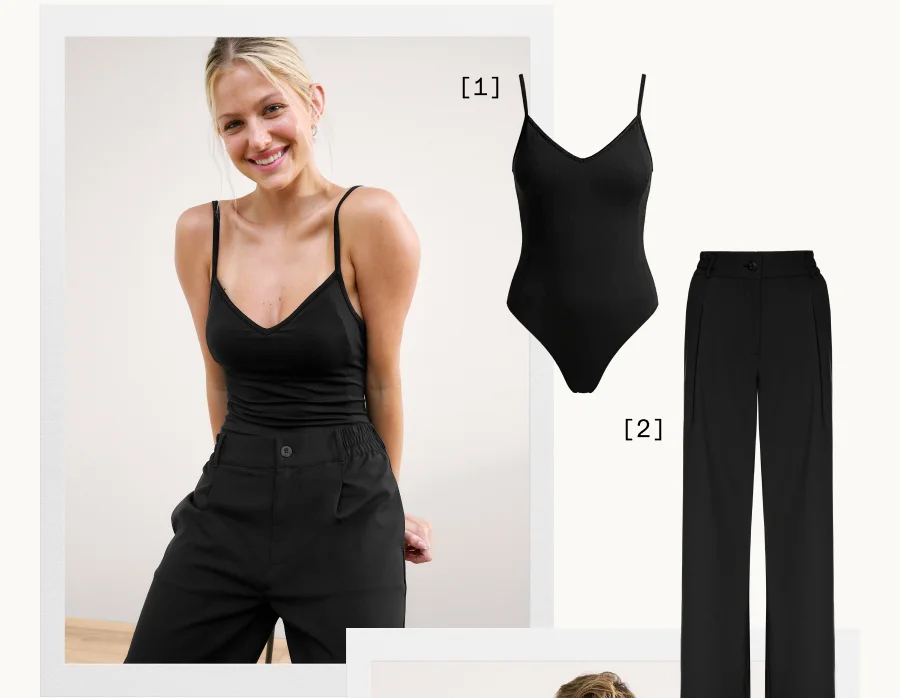 Pristine Bodysuit in Black
