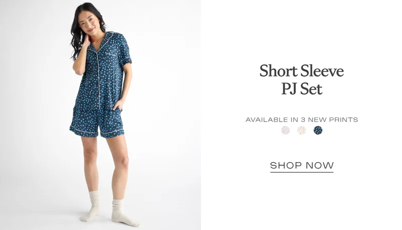 Short Sleeve PJ Set in 3 new prints