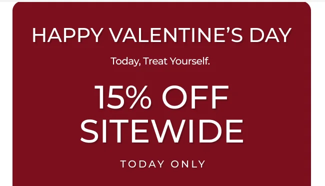 15% OFF Sitewide