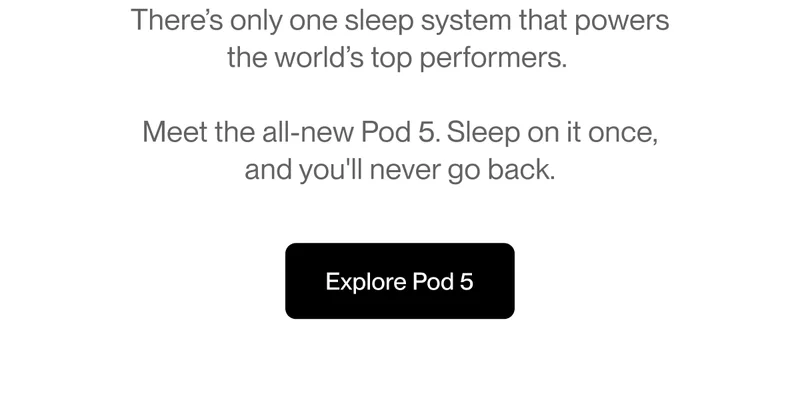 There’s only one sleep system that powers  the world’s top performers.