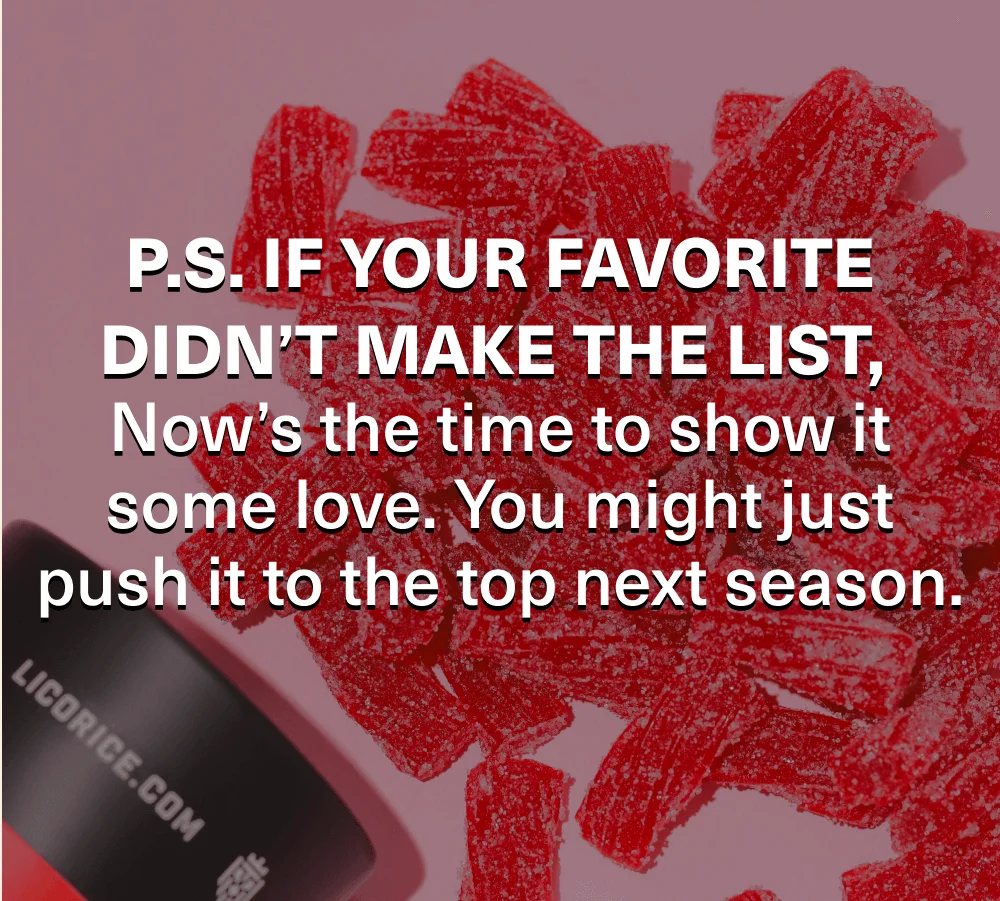P.S If your favorite didn't make the list