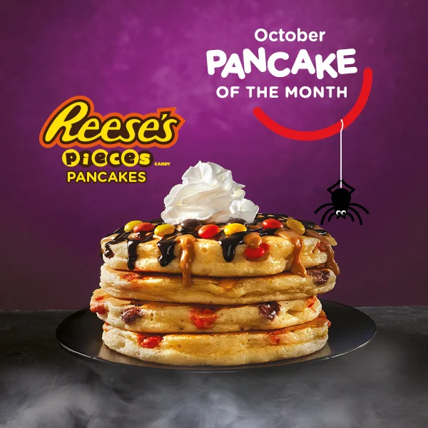 OCTOBER PANCAKE OF THE MONTH: REESE’S PIECES® Pancakes