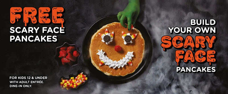 FREE SCARY FACE PANCAKES WITH CODE discount code