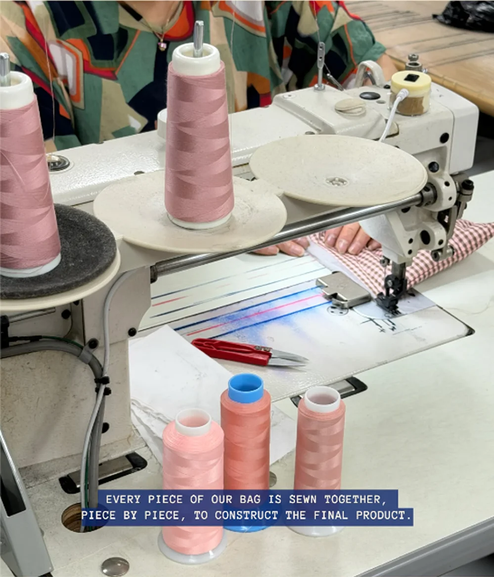 EVERY PIECE OF OUR BAG IS DONE THROUGH CARE & EFFORT, FOR GUARANTEEING REAL PURPOSE