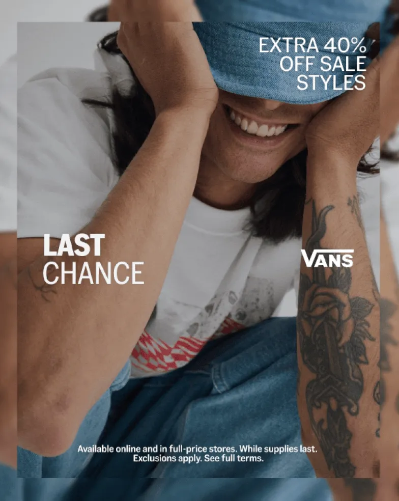 Last Chance. Extra 40% Off Sale Styles