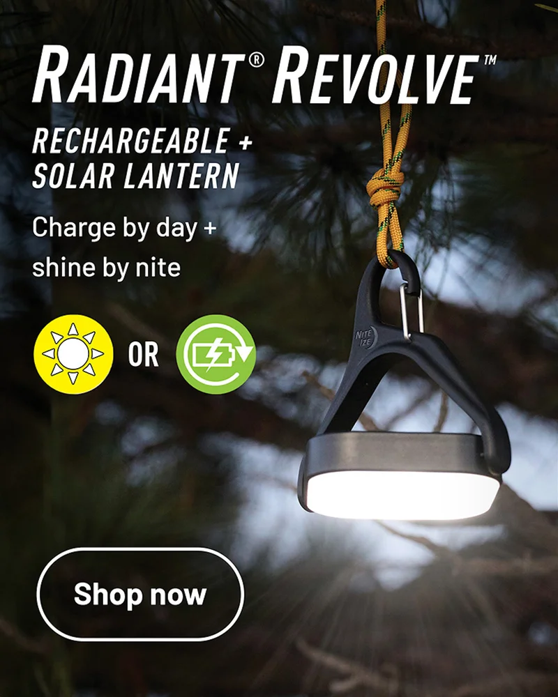 Radiant® Revolve™ Rechargeable + Solar Lantern