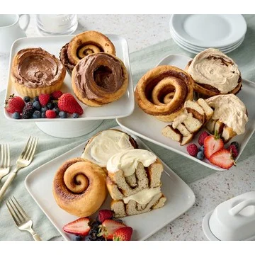 CinnaMom (9) 6.5 oz Cinnamon Rolls With Choice of Frosting