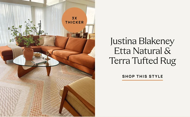 Justina Blakeney Etta Natural & Terra Tufted Rug