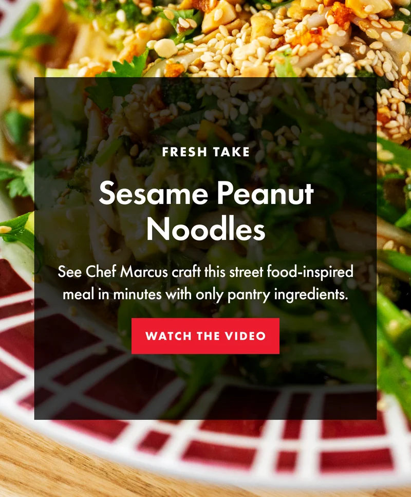 Sesame peanut noodles