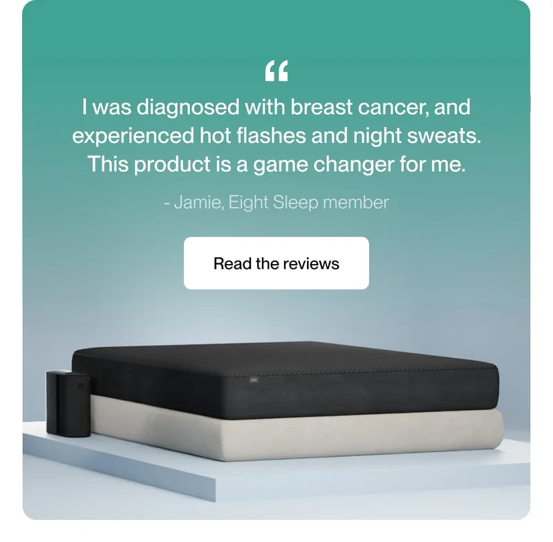 I was diagnosed with breast cancer, and experienced hot flashes and night sweats. This product is a game changer for me.