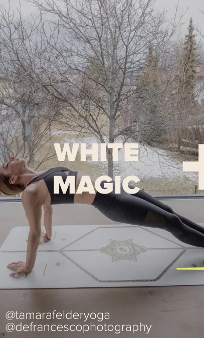 White Magic Yoga Mat