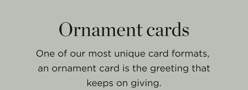 Ornament Cards