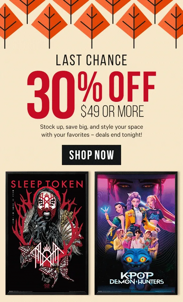 Last Day for Friends & Family Savings: 30% Off $49+  Stock up and style your space with your favorites – deals end tonight!