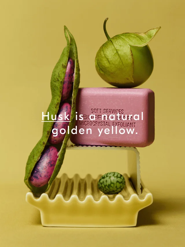 Husk is a natural, golden yellow.