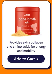 Bone Broth Plus: Provides extra collagen & amino acids for energy and mobility