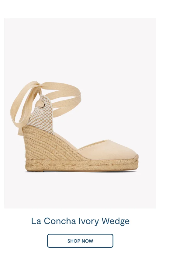 The Marseille Wedge La Concha Ivory