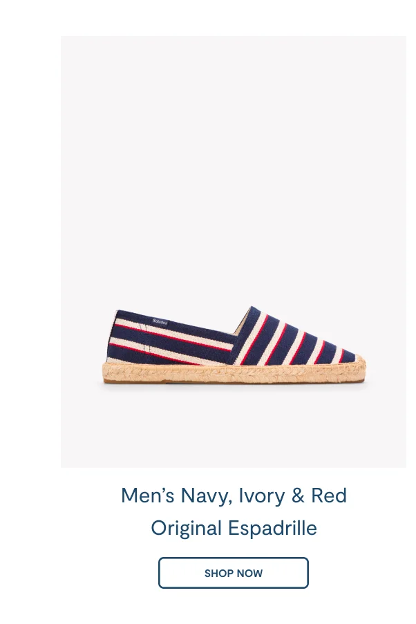 The Original Espadrille Navy / Ivory / Red