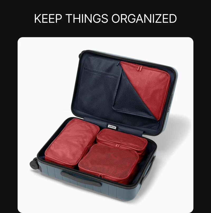 Keep things organized. From Packing Cubes to toiletry bags, make the most of your extended stay and pack with precision using our travel accessories.
