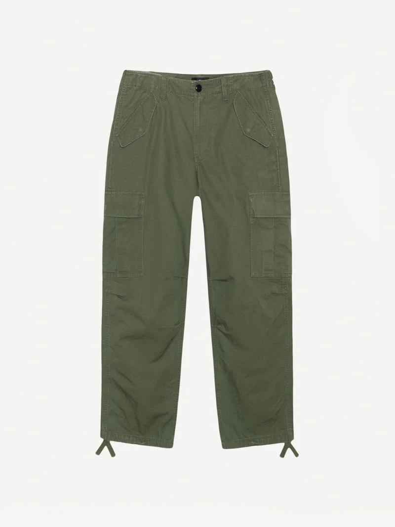Image of Stussy Military Cargo Pant Ripstop - Olive Green
