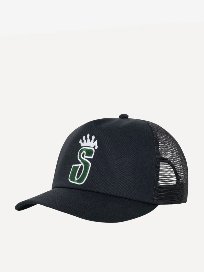 Image of Stussy Trucker S Crown Cap - Shadow Black