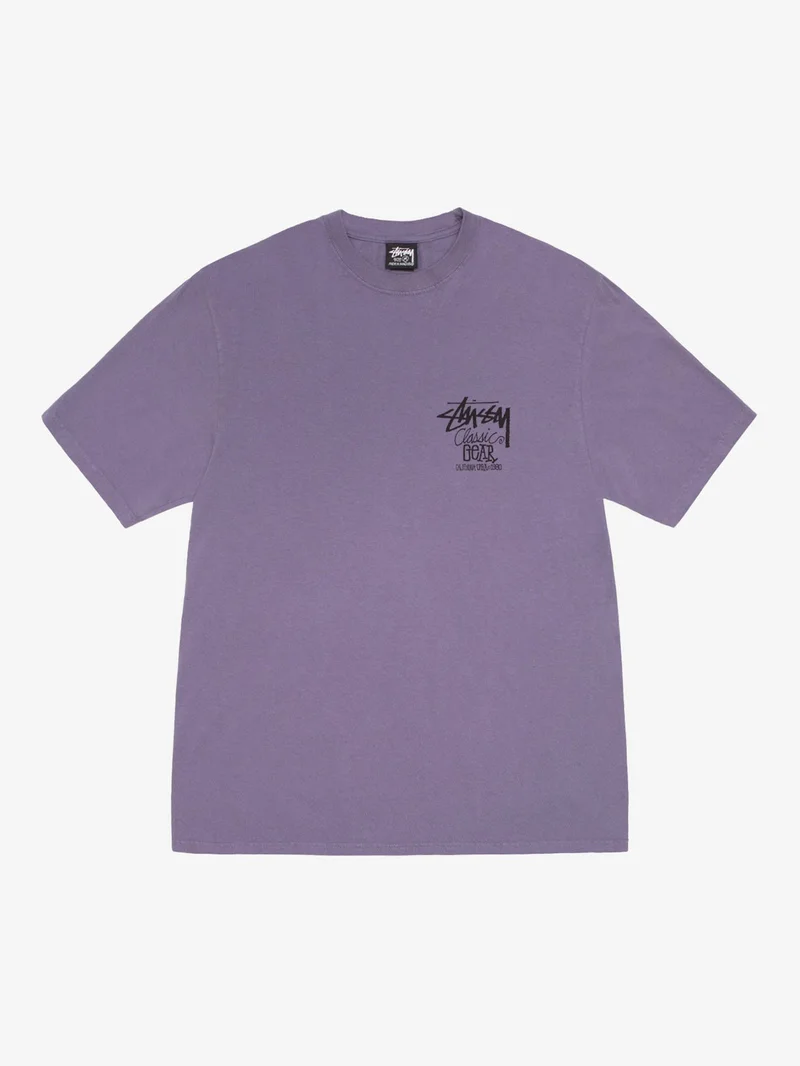 Image of Stussy Classic Gear Pigment Dyed Tee - Grape