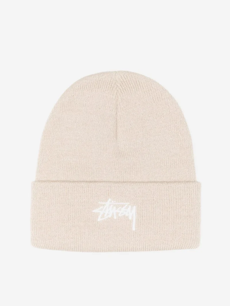 Image of Stussy Stock Cuff Beanie - Stone
