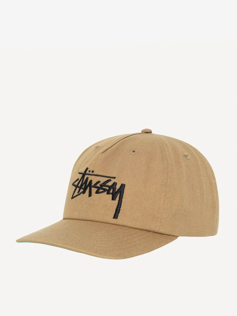 Image of Stussy Big Stock Mid Depth Cap - Tobacco