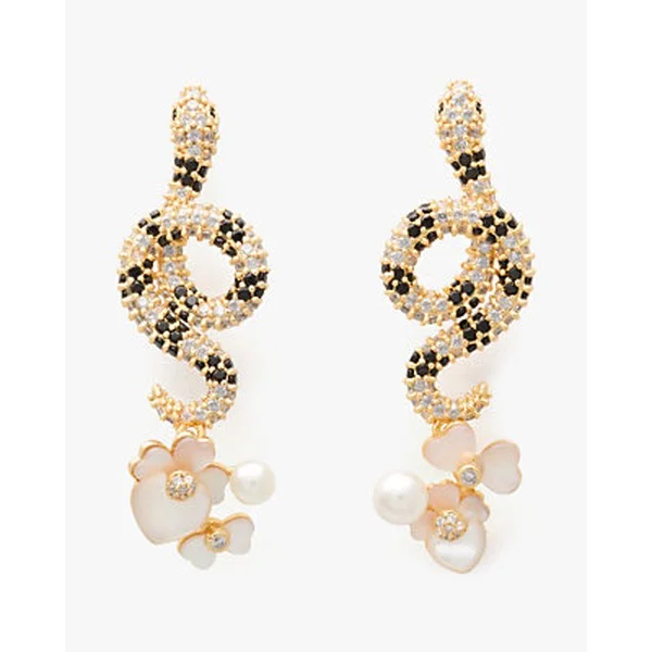 Shining Snake Statement Earrings