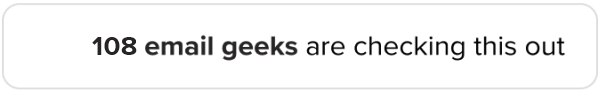 Join the email geeks checking this out.