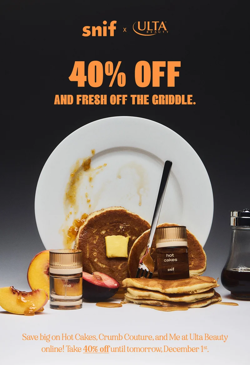 40% off and fresh off the griddle. Save big on Hot Cakes, Crumb Couture, and Me at Ulta Beauty online! Take 40% off until tomorrow, December 1st.