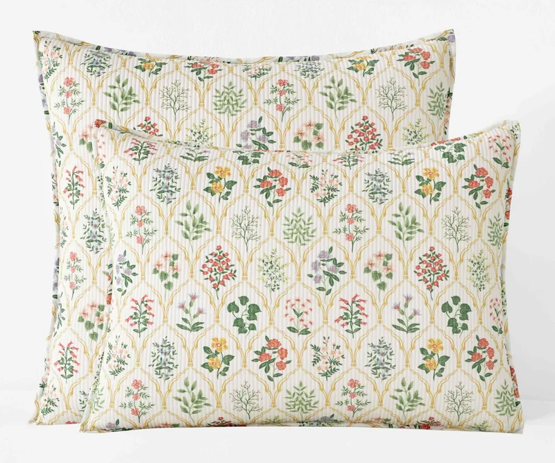 Image of Voile Quilted Sham - Hawthorne Beige