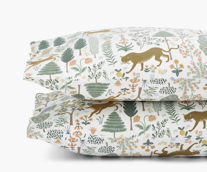 Image of Sateen Pillowcases - Menagerie