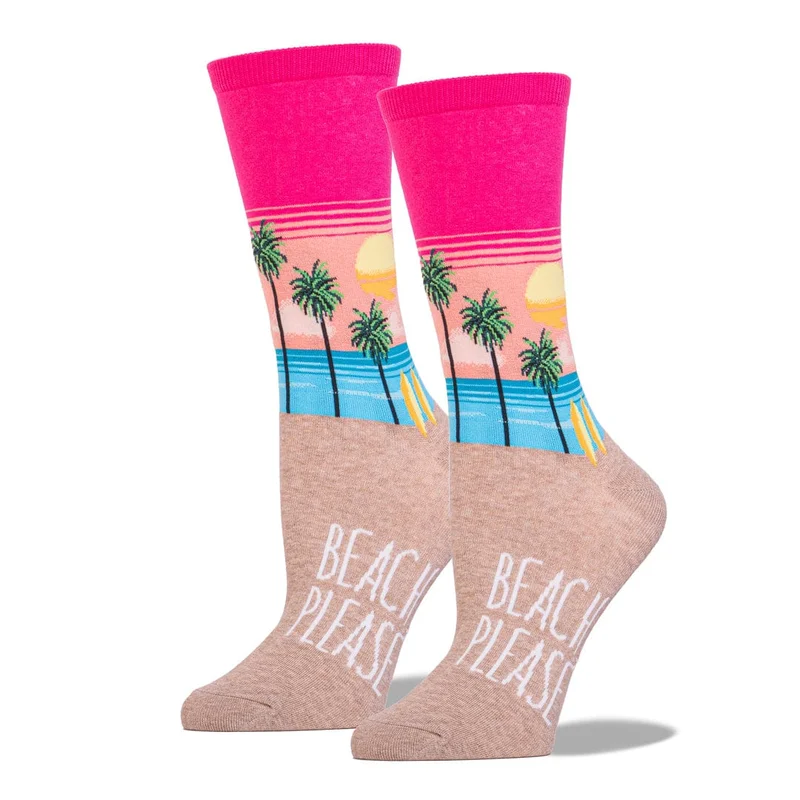 Image of Beach Please Women's Crew Sock