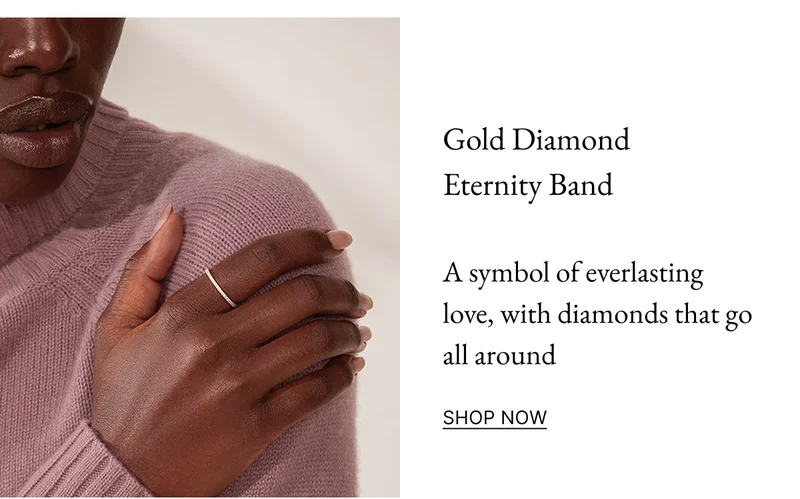 14k Solid Gold Diamond Eternity Band