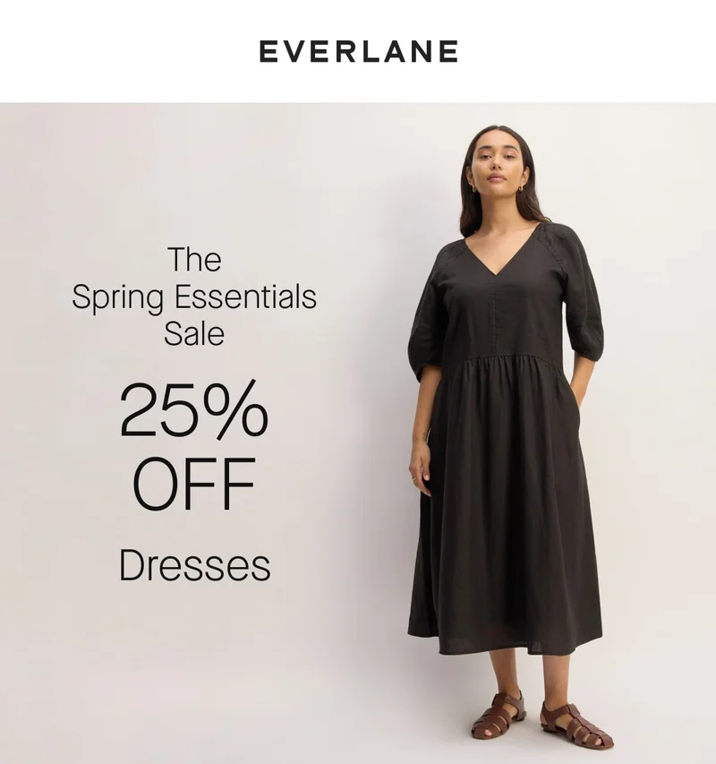 [Everlane][IMAGE]The Spring Essentials Sale 25% Off Dresses