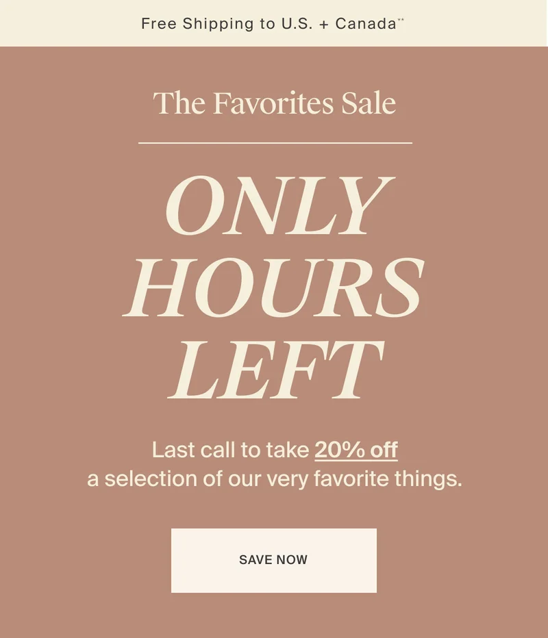 Only Hours Left | Save Now